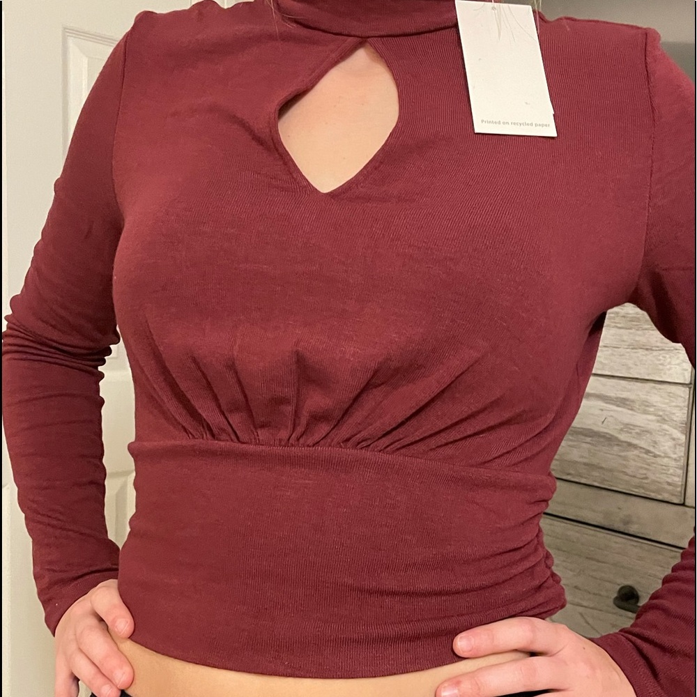 Brea Canyon Roza Keyhole Knit Top